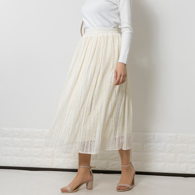 花柄ストライプチュール スカート 品番 Ppnw Pumpkin Port パンプキンポート のレディースファッション通販 Shoplist ショップリスト