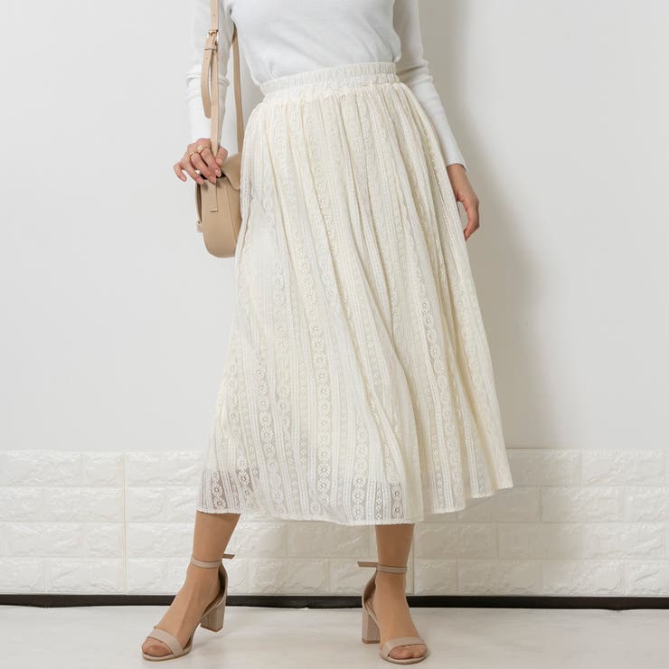 花柄ストライプチュール スカート 品番 Ppnw Pumpkin Port パンプキンポート のレディースファッション通販 Shoplist ショップリスト