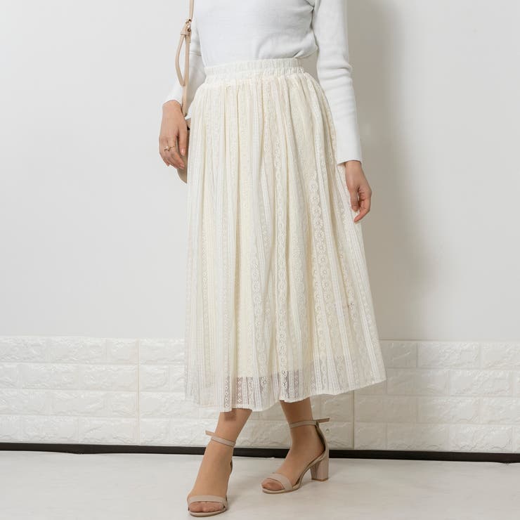 花柄ストライプチュール スカート 品番 Ppnw Pumpkin Port パンプキンポート のレディースファッション通販 Shoplist ショップリスト