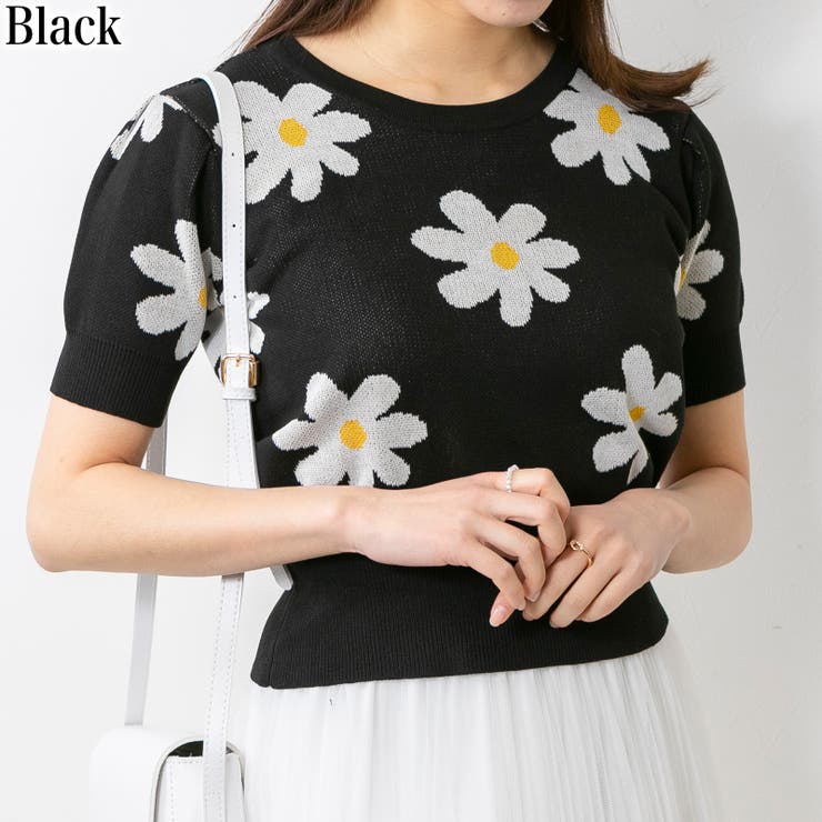 花柄ジャガードニット 品番 Ppnw Pumpkin Port パンプキンポート のレディース ファッション通販 Shoplist ショップリスト