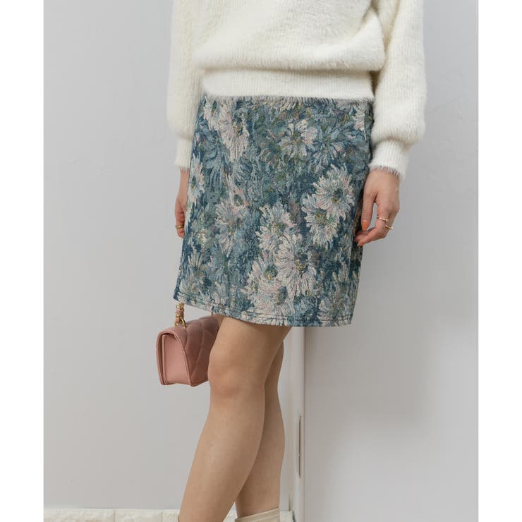 CARVEN 総柄ミニスカート SALE 70%OFF!!】ドット柄ドレープミニスカートパンツ[[123-7584