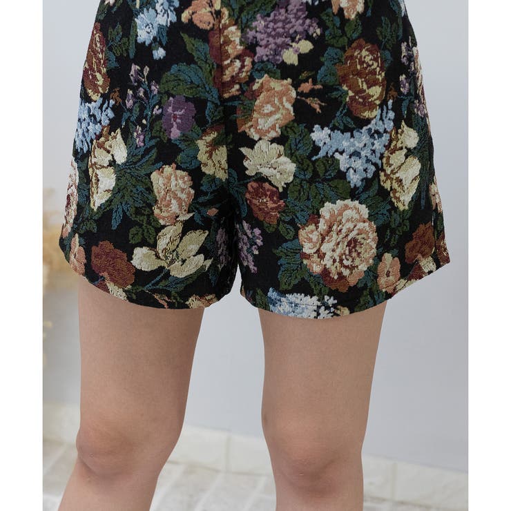 ゴブラン柄 ショートパンツ[品番：PPNW0003790]｜Pumpkin Port