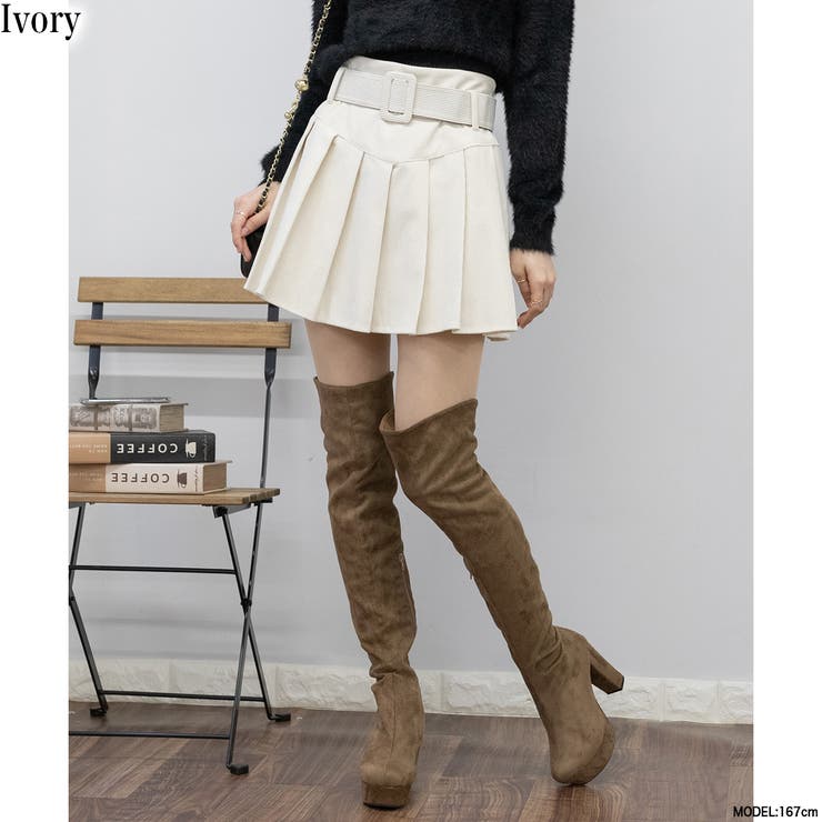 アイボリー | 太ベルト インパン付 コーデュロイ | Pumpkin  Port