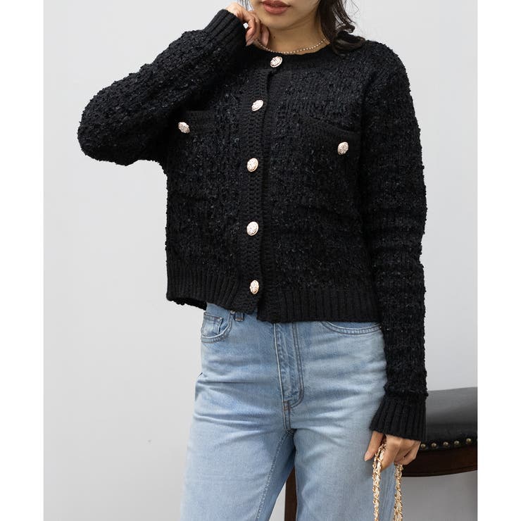 レトロな大人カジュアル ニットカーディガン 韓国 韓国ファッション | Pumpkin  Port | 詳細画像27 