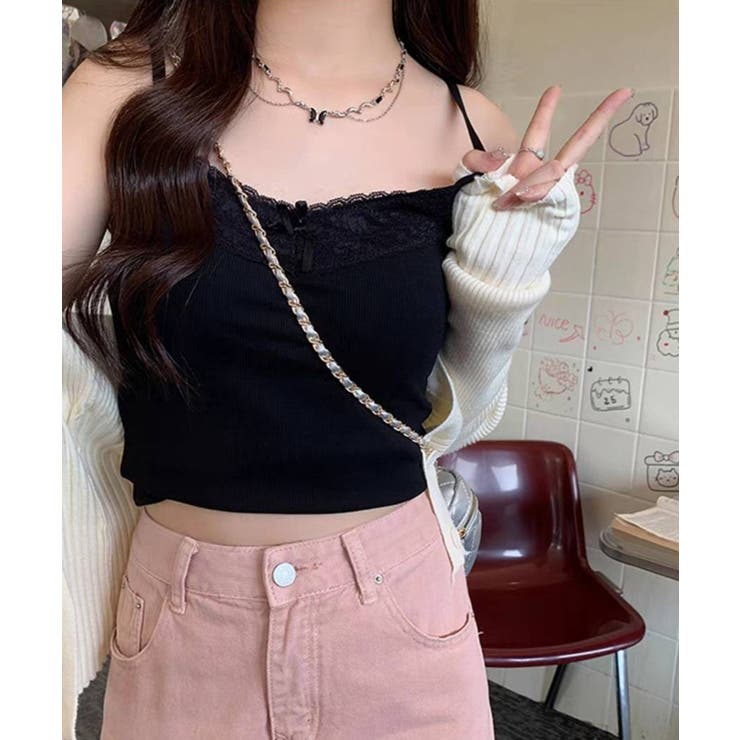 カップ付き リブ キャミソール | Pumpkin  Port | 詳細画像11 