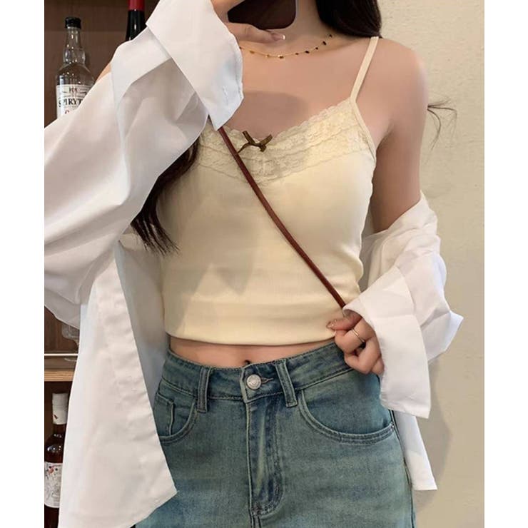 カップ付き リブ キャミソール | Pumpkin  Port | 詳細画像3 