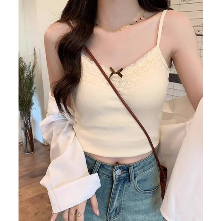 カップ付き リブ キャミソール | Pumpkin  Port | 詳細画像6 