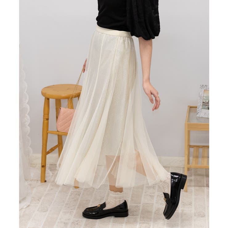 FOXY BOUTIQUE ベージュスカート40 パンプキンライン 美品