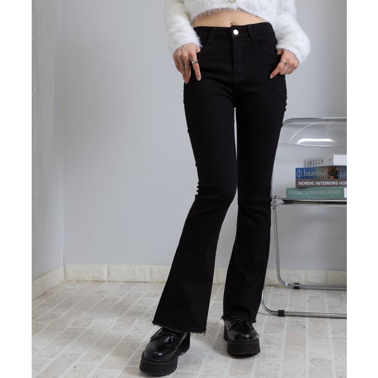 TILT JEANS ブラックブーツカットデニム Diesel ウィメンズ デニム D-Akii ブーツカット フレア ジーンズ