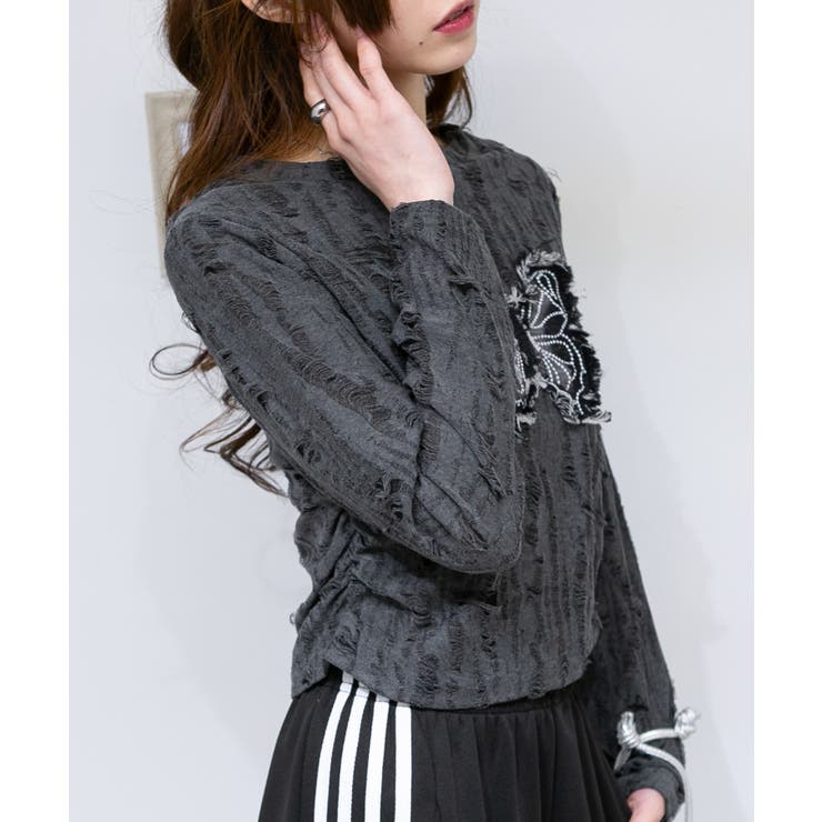 ブロークン バタフライ ロンT | Pumpkin  Port | 詳細画像17 