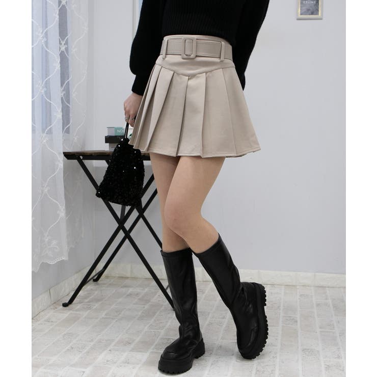 スカート Khakipoint cancanskirtpants_beige KHAKIPOINT □ Cancan