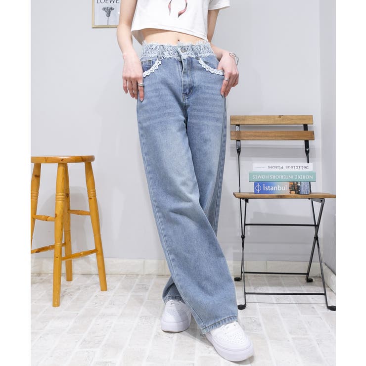 ウエストレース デニムパンツ[品番：PPNW0004651]｜Pumpkin Port
