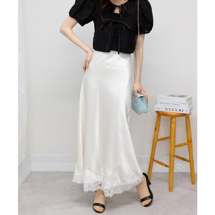 秋の新作✧ シンプルリボン紐スカート✤ 着画 秋の新作✧ シンプル