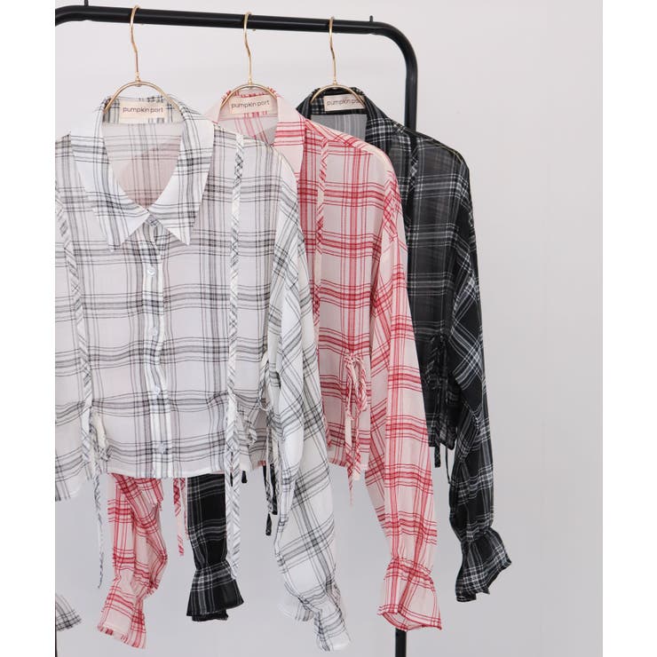 ダブルリボン キャンディスリーブ 長袖 ブラウス | Pumpkin  Port | 詳細画像21 