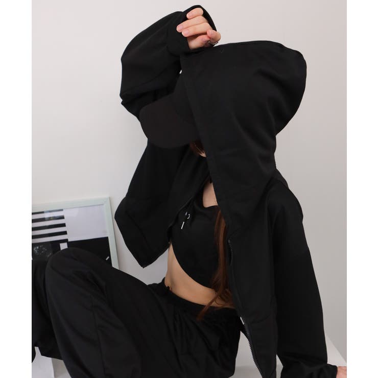 ３点セット パーカー+クロップド丈キャミ+ロングパンツ | Pumpkin  Port | 詳細画像22 