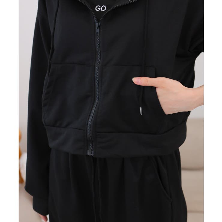 ３点セット パーカー+クロップド丈キャミ+ロングパンツ | Pumpkin  Port | 詳細画像30 