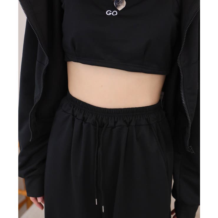 ３点セット パーカー+クロップド丈キャミ+ロングパンツ | Pumpkin  Port | 詳細画像33 