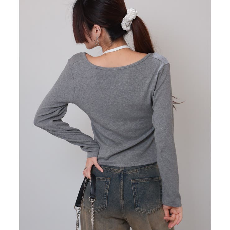 フェイクレイヤード ヘンリーネック風 テレコロンT | Pumpkin  Port | 詳細画像17 