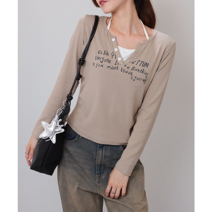 フェイクレイヤード ヘンリーネック風 テレコロンT | Pumpkin  Port | 詳細画像23 