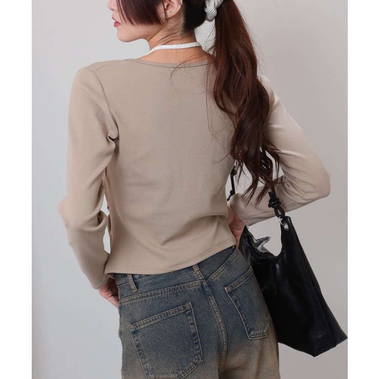 フェイクレイヤード ヘンリーネック風 テレコロンT | Pumpkin  Port | 詳細画像25 