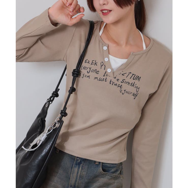 フェイクレイヤード ヘンリーネック風 テレコロンT | Pumpkin  Port | 詳細画像27 