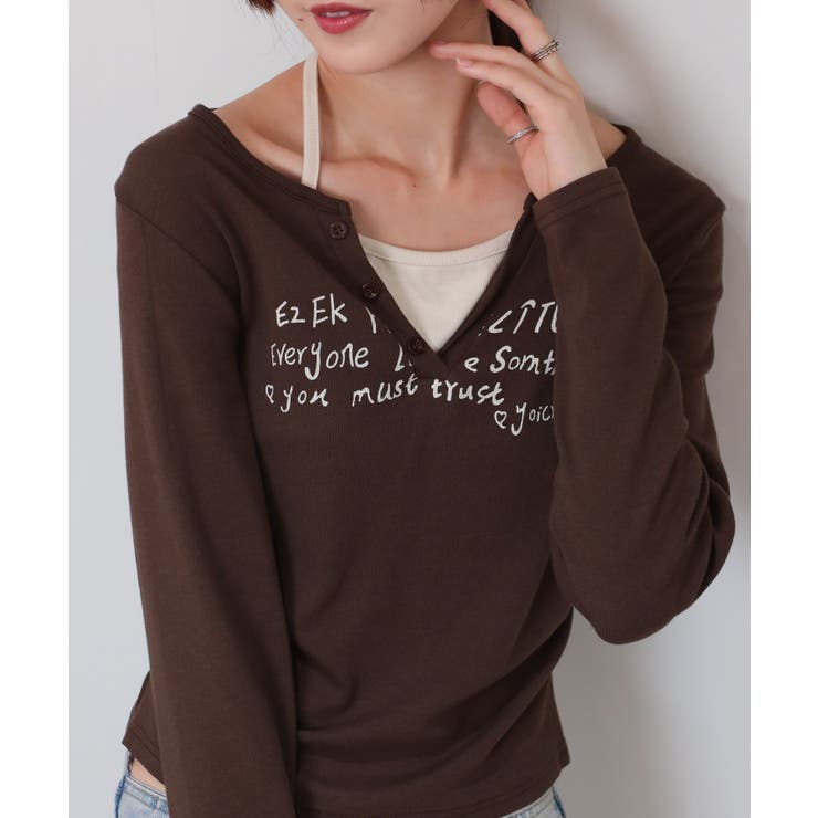 フェイクレイヤード ヘンリーネック風 テレコロンT | Pumpkin  Port | 詳細画像40 