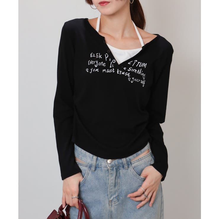 フェイクレイヤード ヘンリーネック風 テレコロンT | Pumpkin  Port | 詳細画像41 