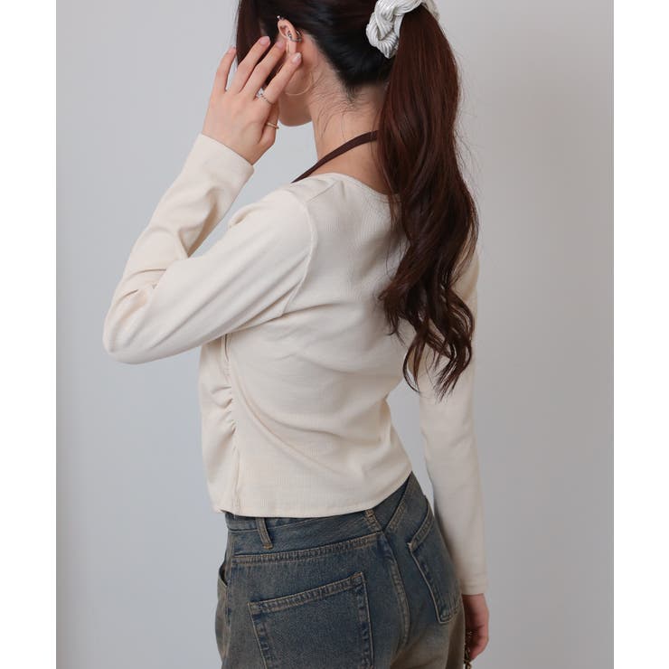 フェイクレイヤード ヘンリーネック風 テレコロンT | Pumpkin  Port | 詳細画像5 