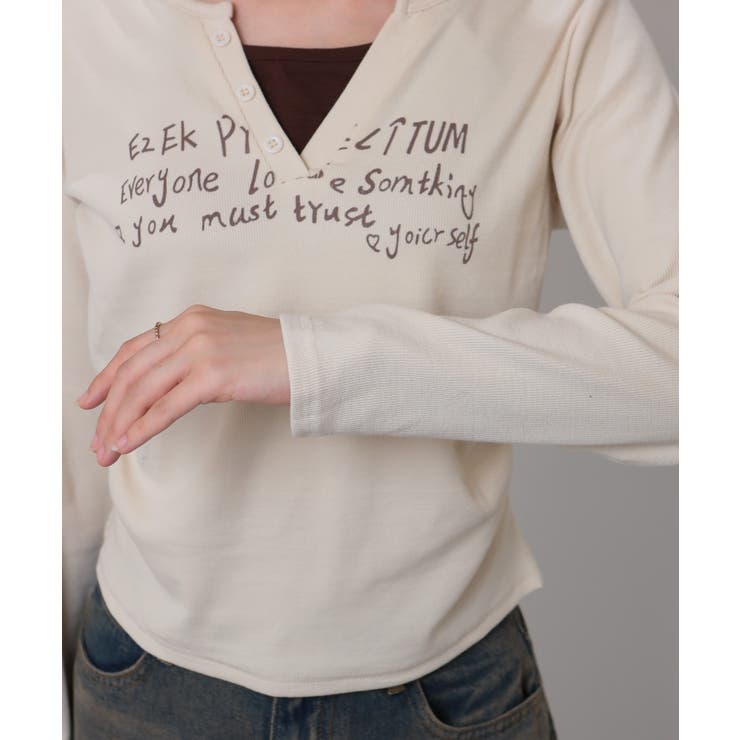 フェイクレイヤード ヘンリーネック風 テレコロンT | Pumpkin  Port | 詳細画像50 