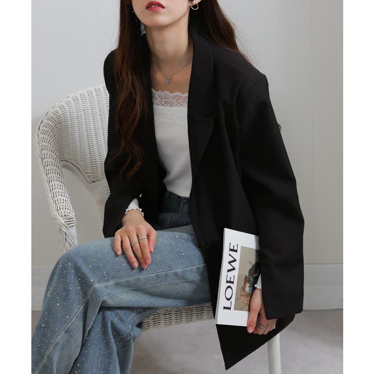 上下2点セット リボン付きテーラードジャケット+ミニスカパン セットアップ | Pumpkin  Port | 詳細画像13 