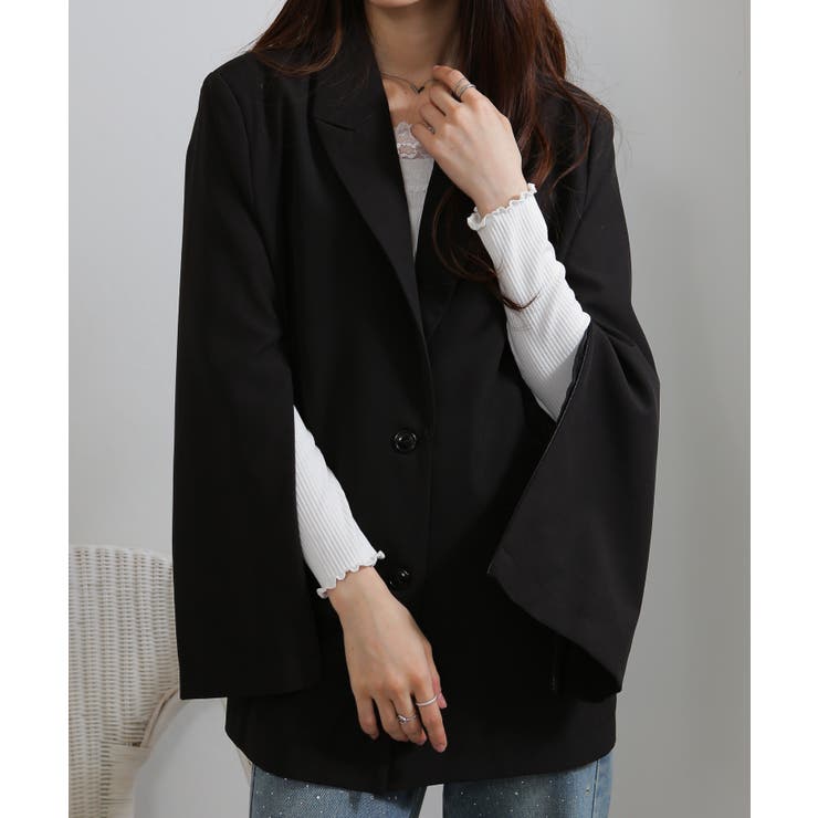 上下2点セット リボン付きテーラードジャケット+ミニスカパン セットアップ | Pumpkin  Port | 詳細画像19 