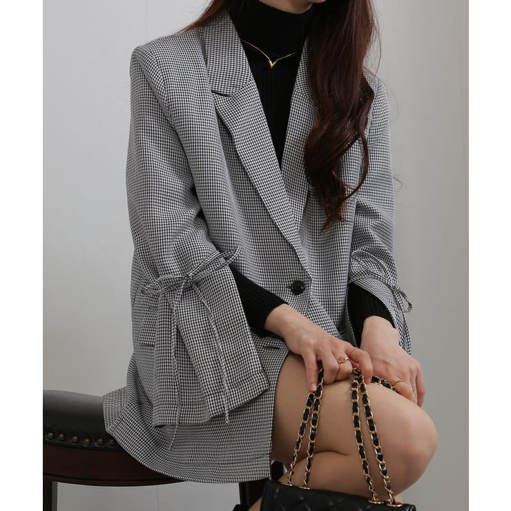 上下2点セット リボン付きテーラードジャケット+ミニスカパン セットアップ | Pumpkin  Port | 詳細画像38 