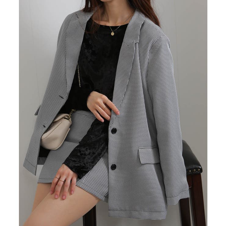 上下2点セット リボン付きテーラードジャケット+ミニスカパン セットアップ | Pumpkin  Port | 詳細画像40 