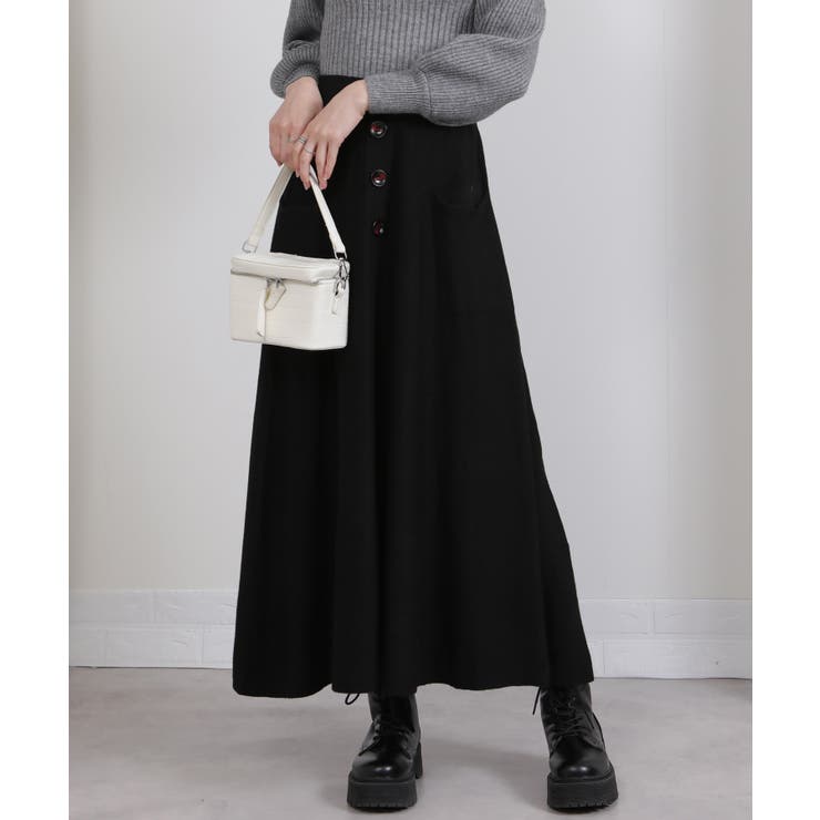 ニットフレアロングスカート  | Pumpkin  Port | 詳細画像2 