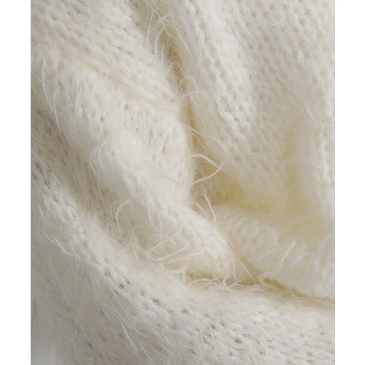 ロングシャギー ショート丈ニット トップス | Pumpkin  Port | 詳細画像32 