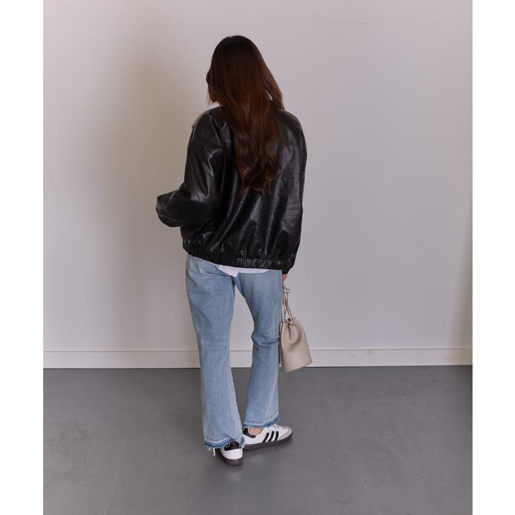 裏地フェイクファー 合成皮革 ブルゾン | Pumpkin  Port | 詳細画像17 