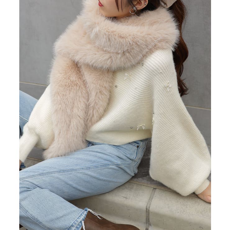 フェイクファー BIGサイズ ストール | Pumpkin  Port | 詳細画像18 