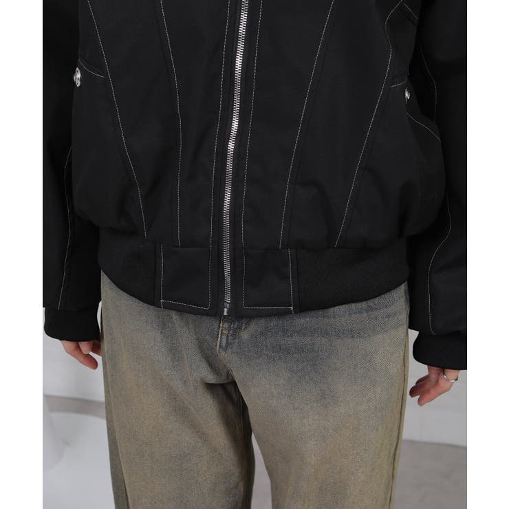 ボリュームファー×裏地ファー ミリタリーブルゾンコート | Pumpkin  Port | 詳細画像32 