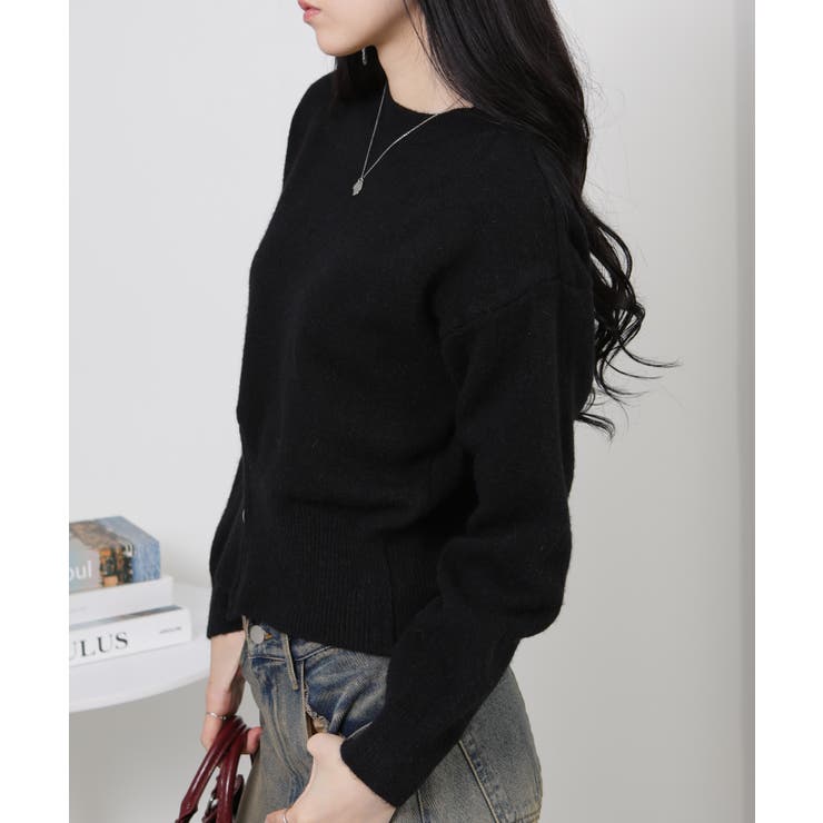 裾ハーフジップ ニットソー トップス | Pumpkin  Port | 詳細画像24 