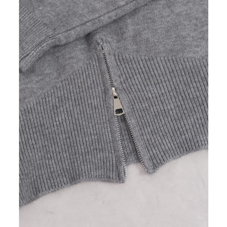 裾ハーフジップ ニットソー トップス | Pumpkin  Port | 詳細画像30 