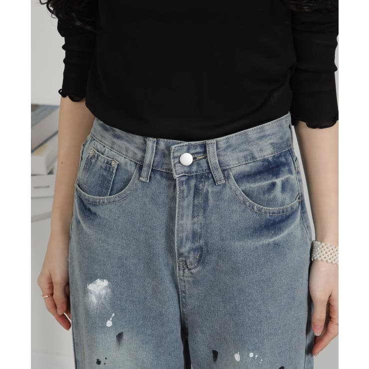 ペイントデニムパンツ | Pumpkin  Port | 詳細画像13 