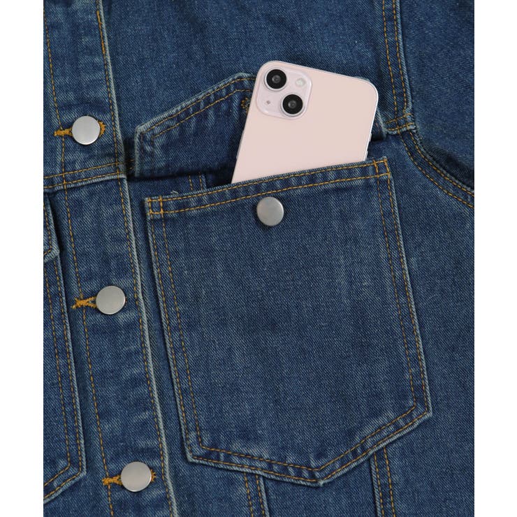 裾＆袖口レース付きショート丈Gジャン | Pumpkin  Port | 詳細画像22 