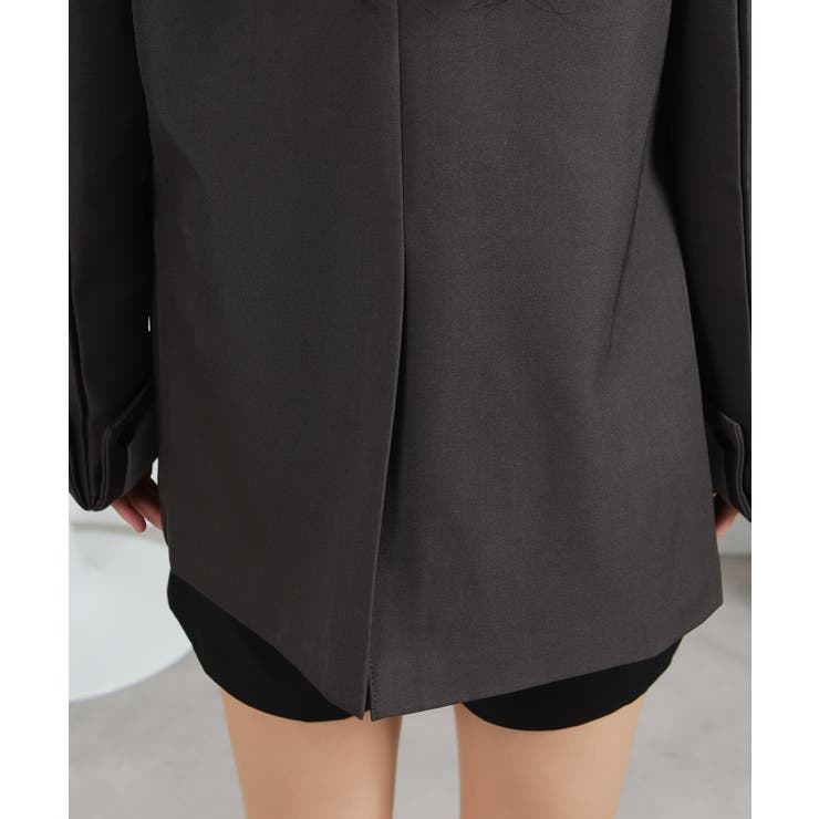 カフス ストライプポイント テーラードジャケット | Pumpkin  Port | 詳細画像35 