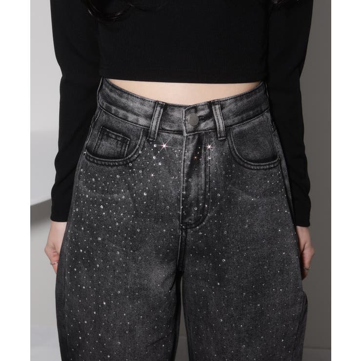 スパークリンジルコン付 グラデーション デニムパンツ | Pumpkin  Port | 詳細画像24 