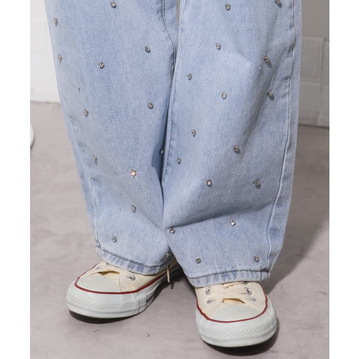 ジュエリー ビジュー デニムワイドパンツ | Pumpkin  Port | 詳細画像12 