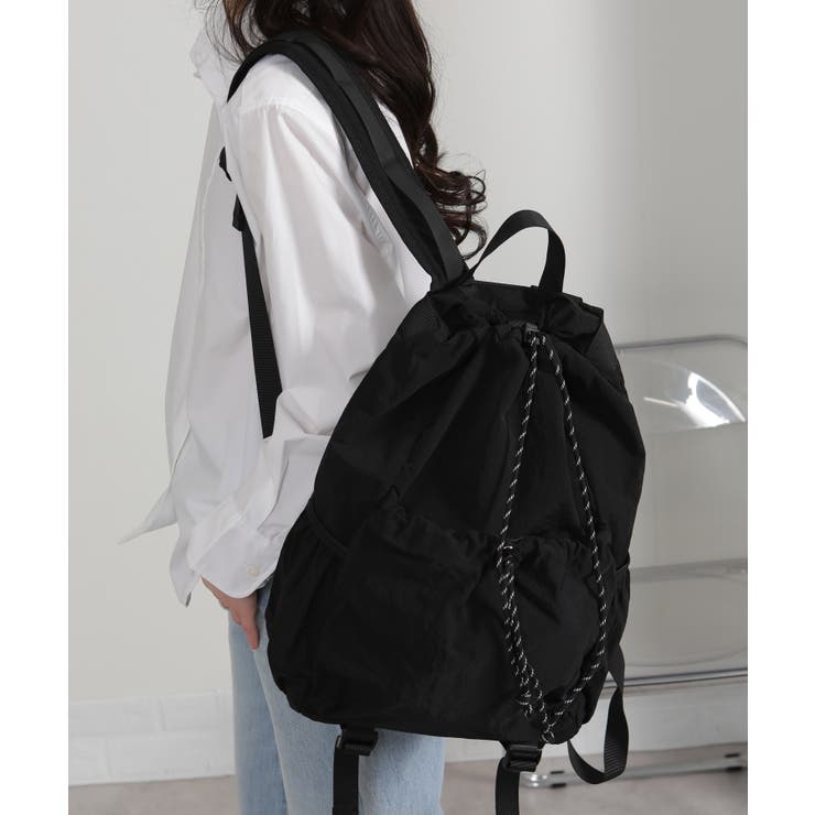 パソコン収納可能 多機能ポケット ナイロン リュックサック | Pumpkin  Port | 詳細画像10 