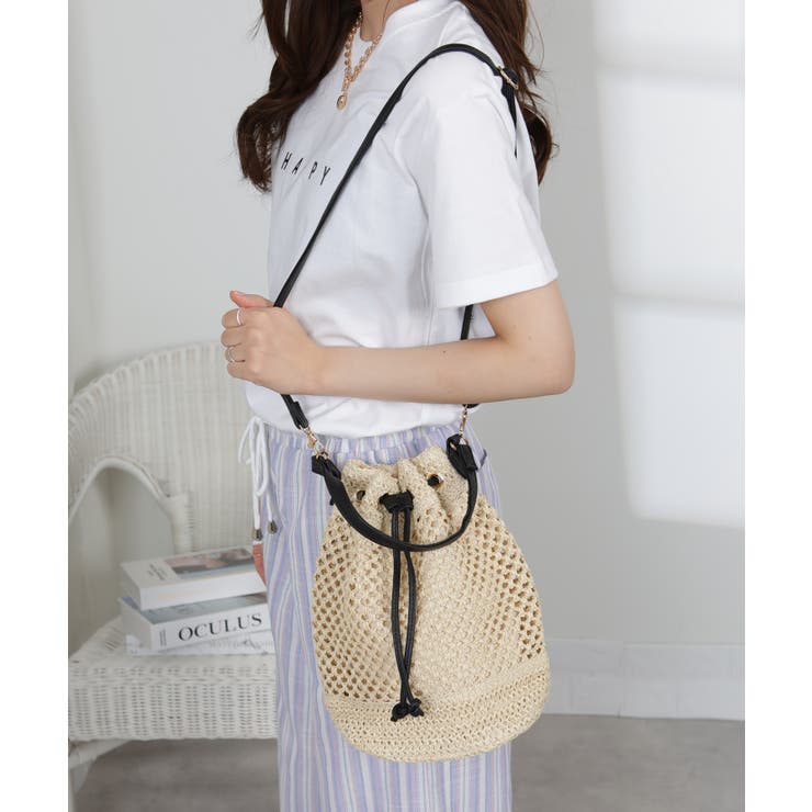 巾着型 パピルス 2WAYショルダー バッグ | Pumpkin  Port | 詳細画像10 