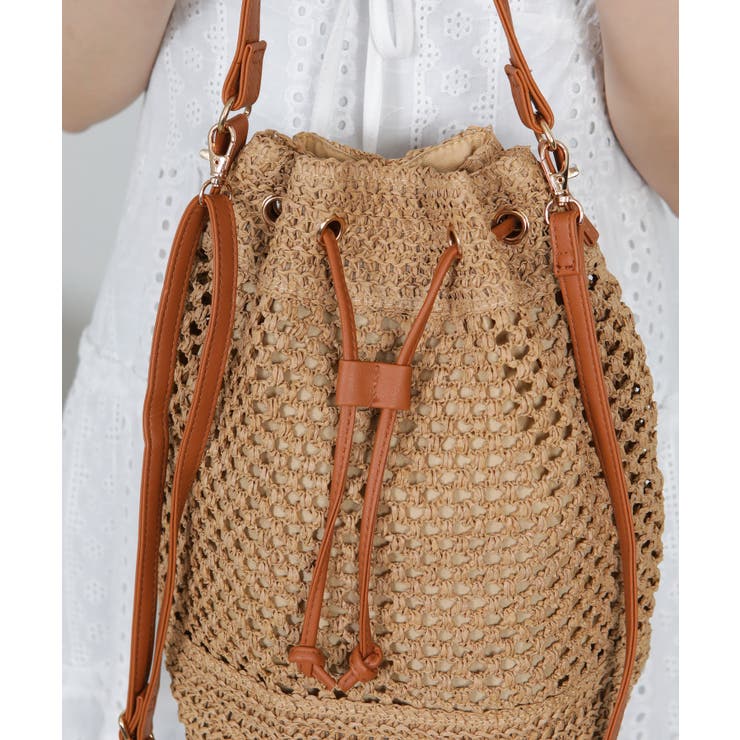 巾着型 パピルス 2WAYショルダー バッグ | Pumpkin  Port | 詳細画像15 