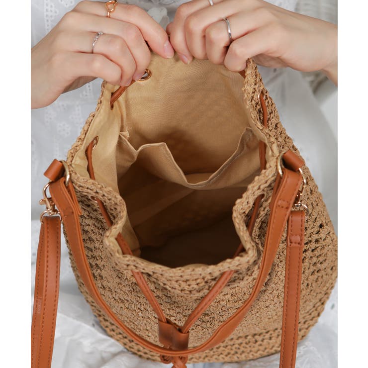 巾着型 パピルス 2WAYショルダー バッグ | Pumpkin  Port | 詳細画像17 