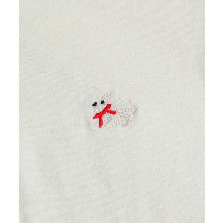 バイカラーワンコ刺繍 ニットポロシャツ | Pumpkin  Port | 詳細画像35 